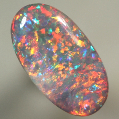 SOLID SEMI BLACK OPAL Top quality Floral Harlequin pattern, bright, strong fire. With VIDEO  